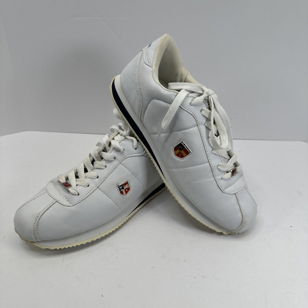 US Polo Assn Shoes, Men's Size 9.5 M White Athletic Low Lace Up Shoe‎ Gym Core